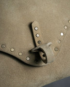 "CELINE" Studs design suede leather shoulder bag