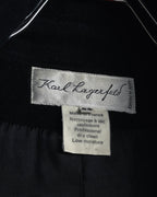 "Karl Lagerfeld" 80's-90's Round collar curvaceous coat