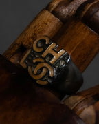"CHANEL" Typography logo design round ring