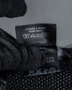 "GUCCI" Silky mix angora V-neck knit pullover