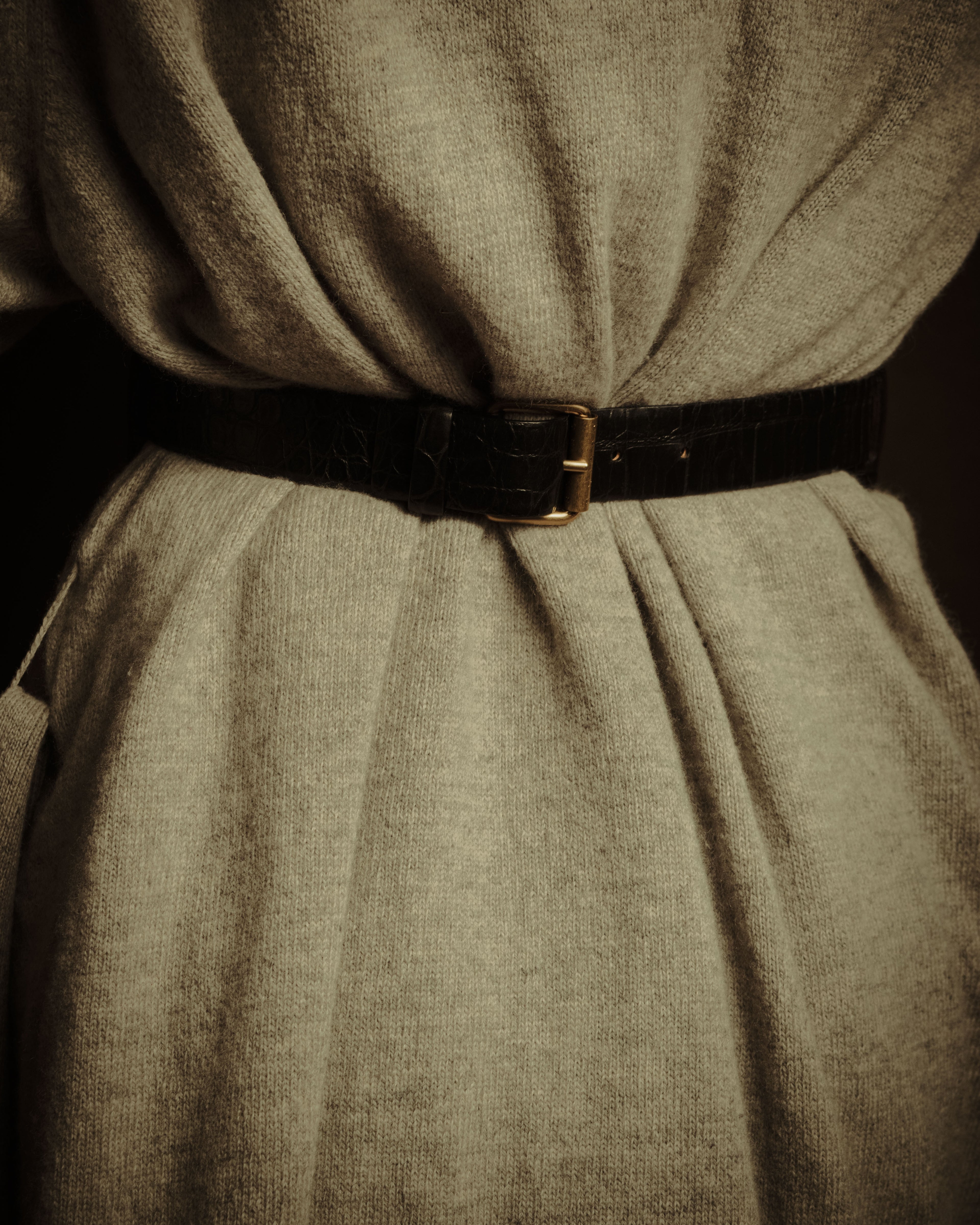 –SPECIAL– “CELINE” 18’s Croc embossed double wrap corset belt