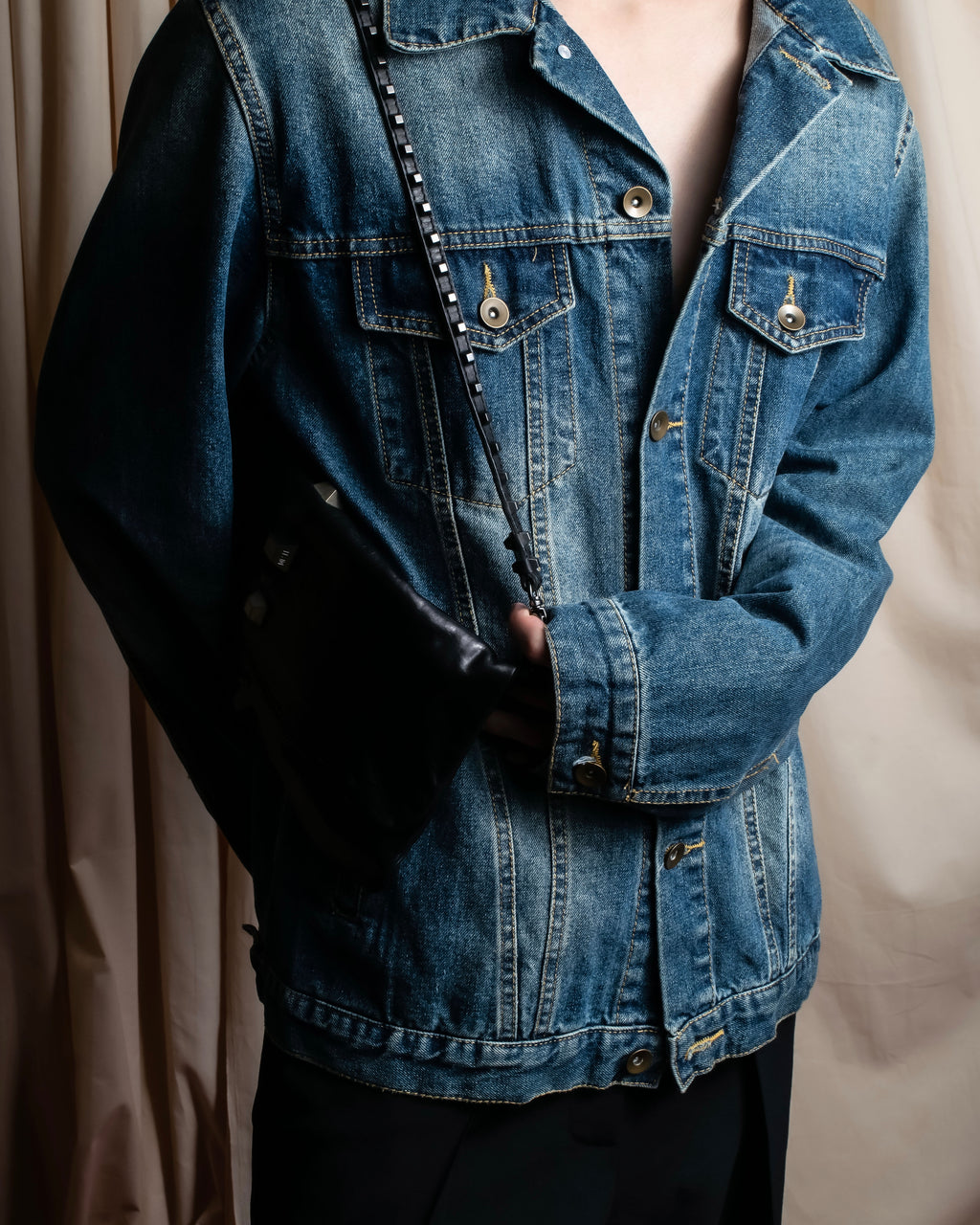 "NUMBER (N)INE" Vintage washed denim jacket