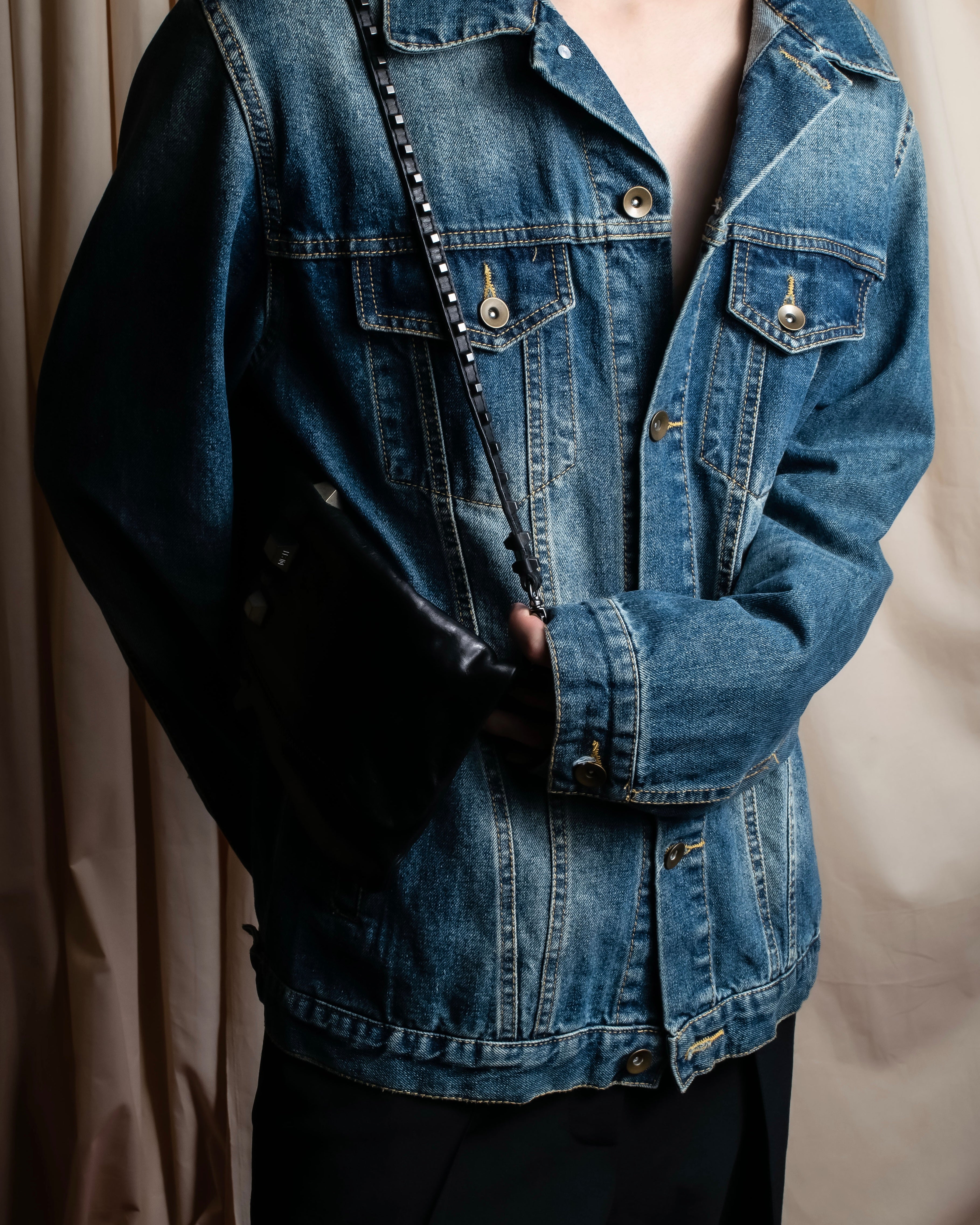 "NUMBER (N)INE" Vintage washed denim jacket