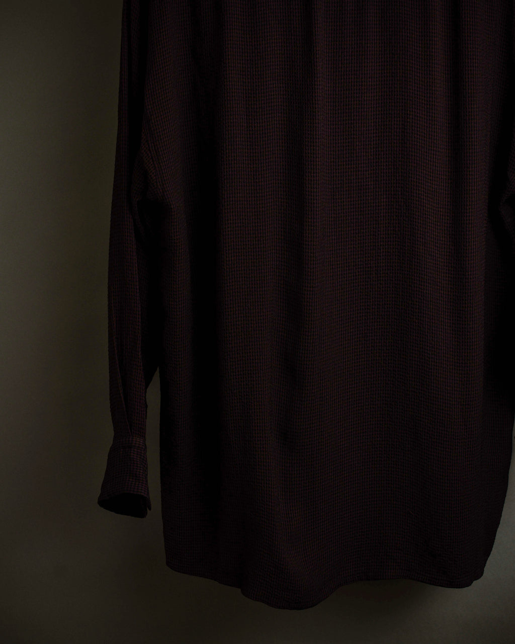 "JEAN PAUL GAULTIER" Draping form burgundy shirt