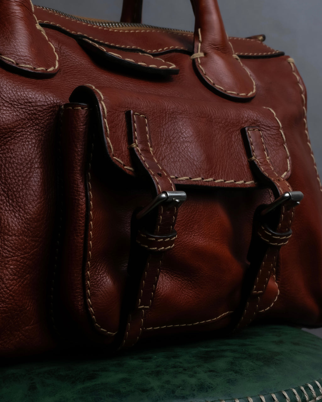 "Chloe" Edith series crossbody leather bag