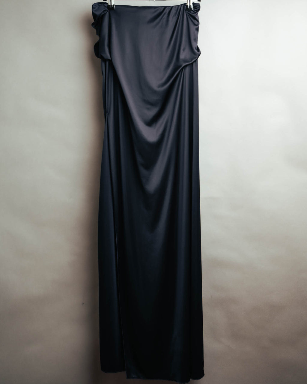 -SPECIAL– “Maison Martin Margiela” 12SS Draped satin maxi skirt