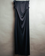 -SPECIAL– “Maison Martin Margiela” 12SS Draped satin maxi skirt