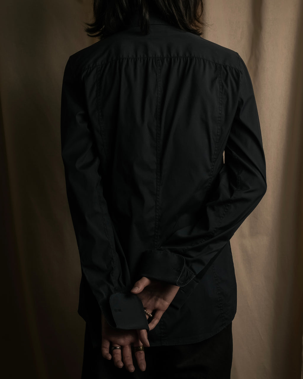 "Dolce & Gabbana" Logo embroidered tie design dress shirt