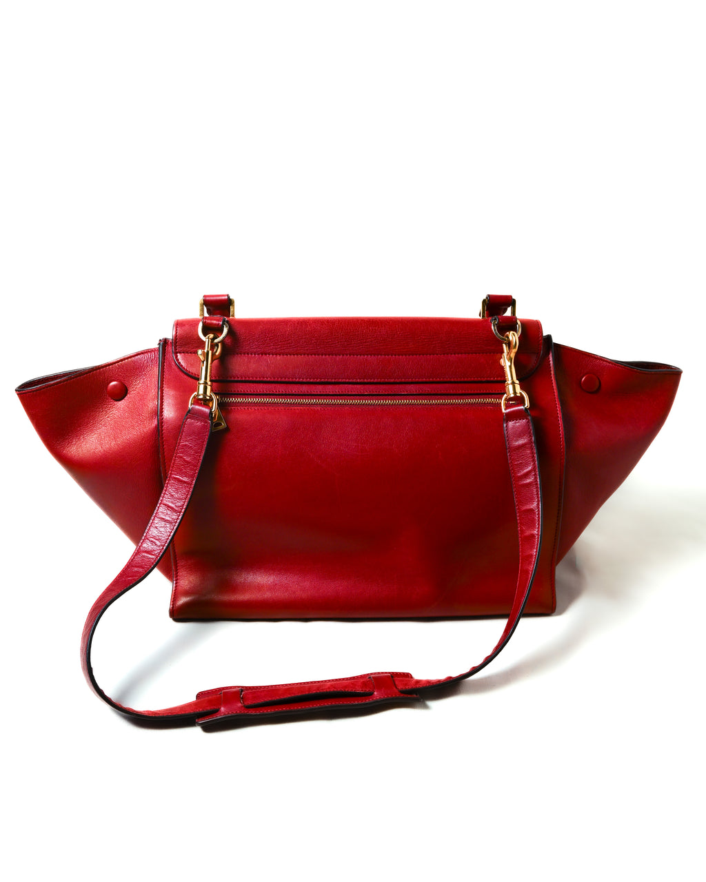 CÉLINE by Phoebe Philo
/ "Trapeze Medium" Hand Bag Red