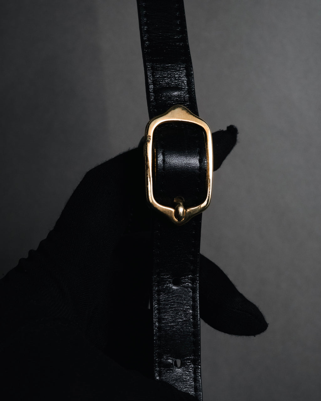 "Yves Saint Laurent" 80’s-90’s Astrakhan-flap envelope shoulder bag