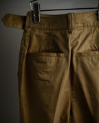 "Acne Studios" Belted design cotton twill high-waisted pants