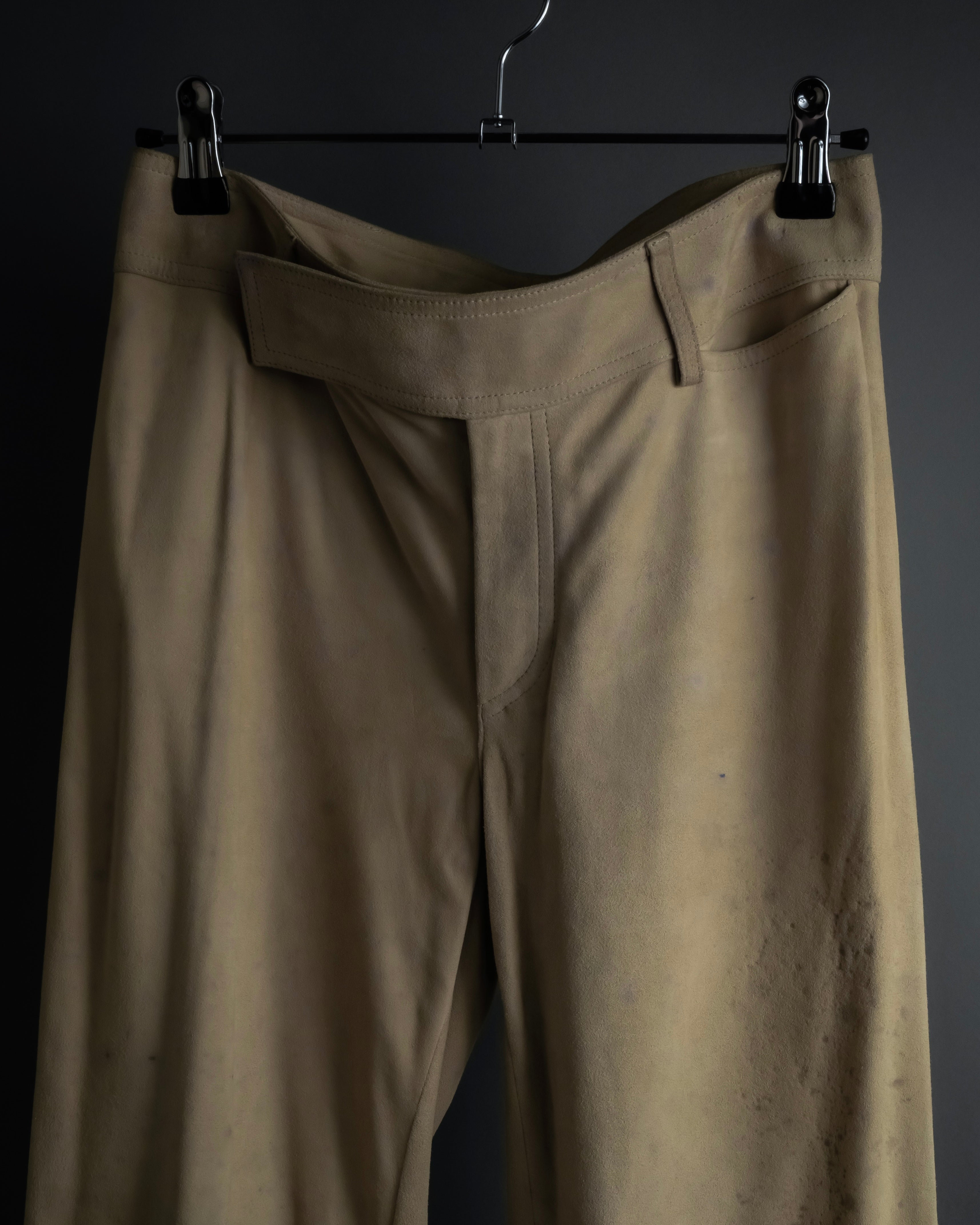 "GUCCI" Sand beige suede set up