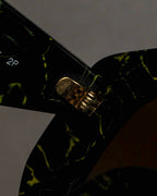 "PRADA" Yellow marble acetate sunglasses