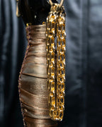 "Christian Dior" Double chain gold bracelet