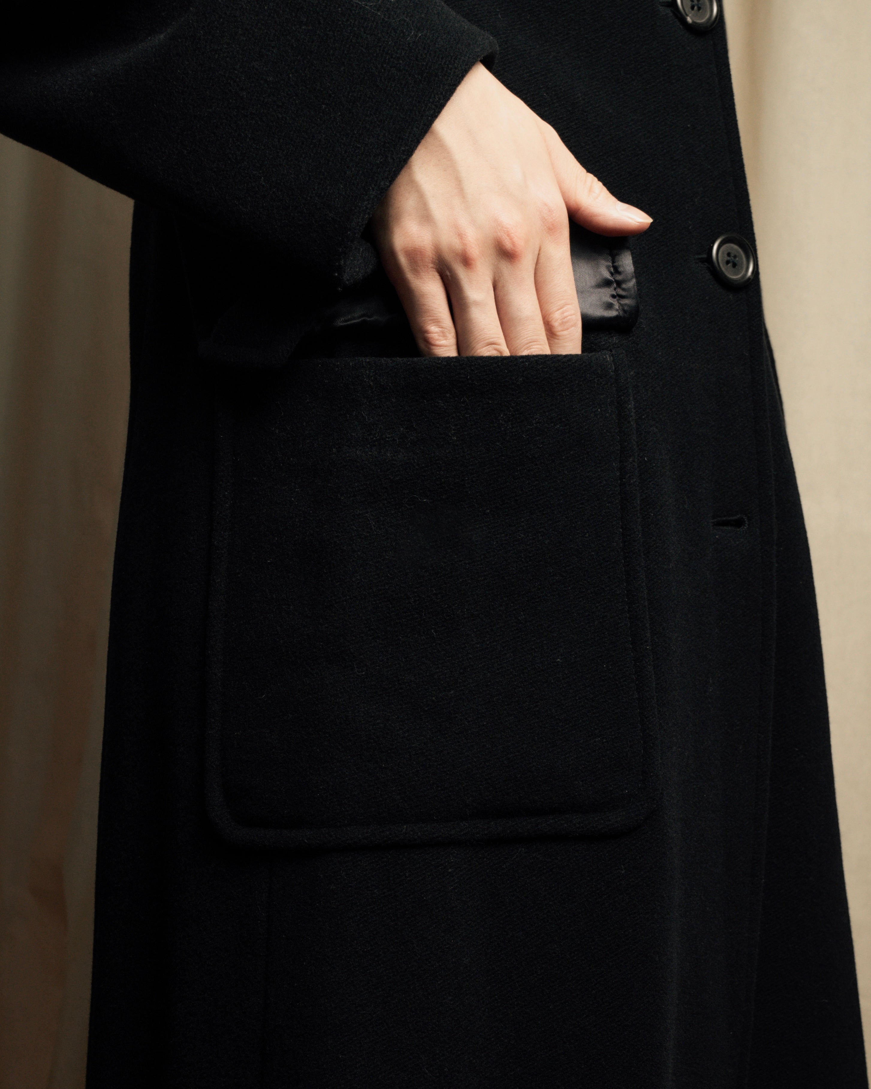 "MAX&Co." Straight fitting super maxi-length chester coat