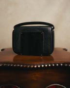 -SPECIAL- "JIL SANDER" 90's-00's Sculptural metal plate leather top handle handbag