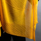 "PLEATS PLEASE ISSEY MIYAKE" Yellow orange color pleated stole