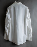 "YOHJI YAMAMOTO" 12SS Folded front panel cotton shirt