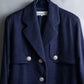 "DIOR" Double gun flap belted chester field coat