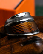 "HERMES" Maron Equus series silver ring