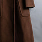 "STUDIO 0001 BY FERRE" Double breasted oversized wool blend chesterfield coat