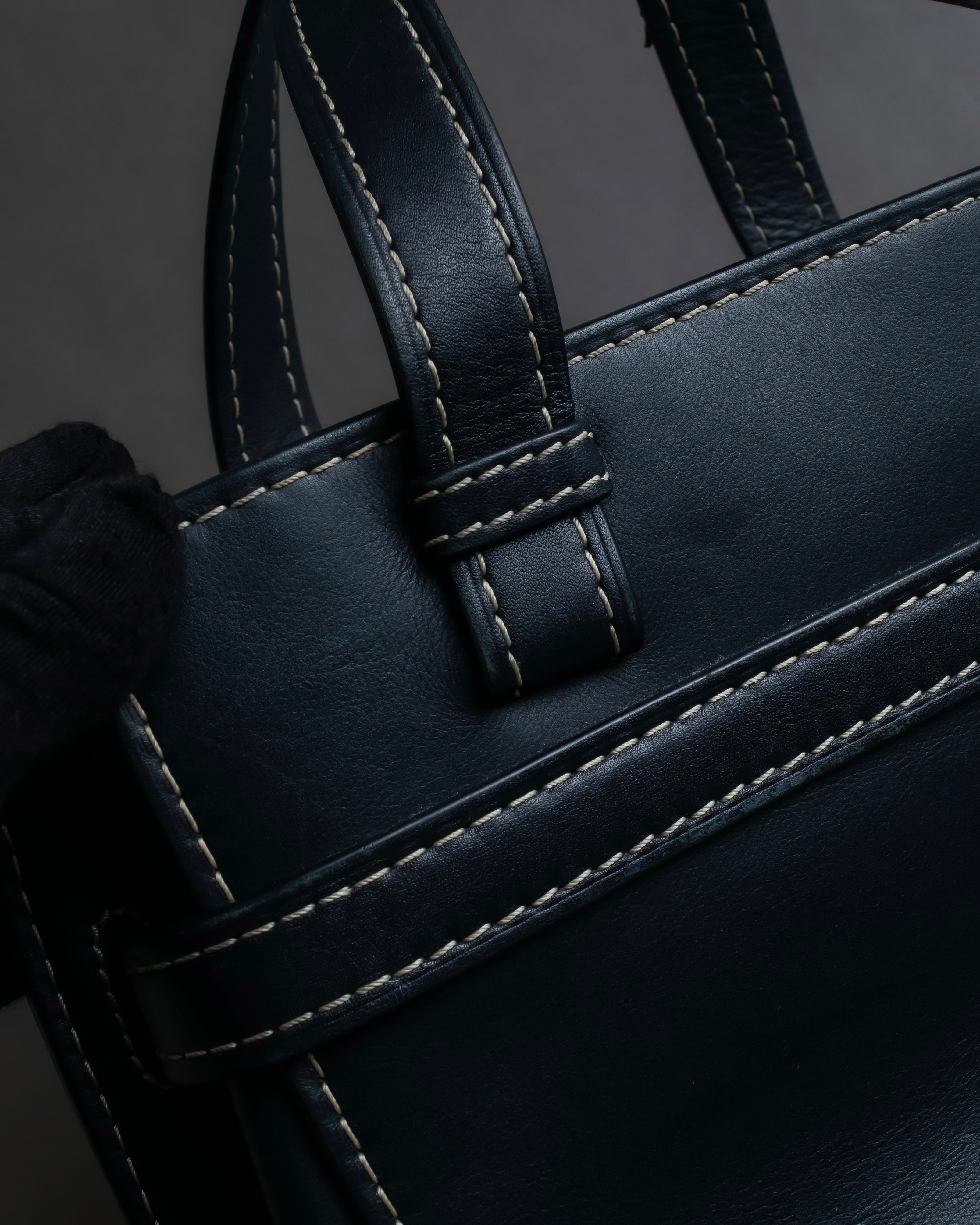 "LOEWE" Gate top handle 2way leather bag