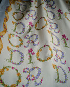 “Christian Dior” 90’s Floral logo silk scarf