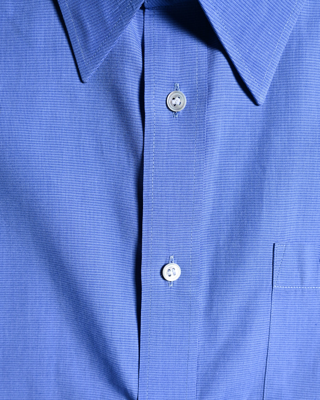 CÉLINE/ Beautiful Colored Logo Embroidered Cotton Shirt Blue