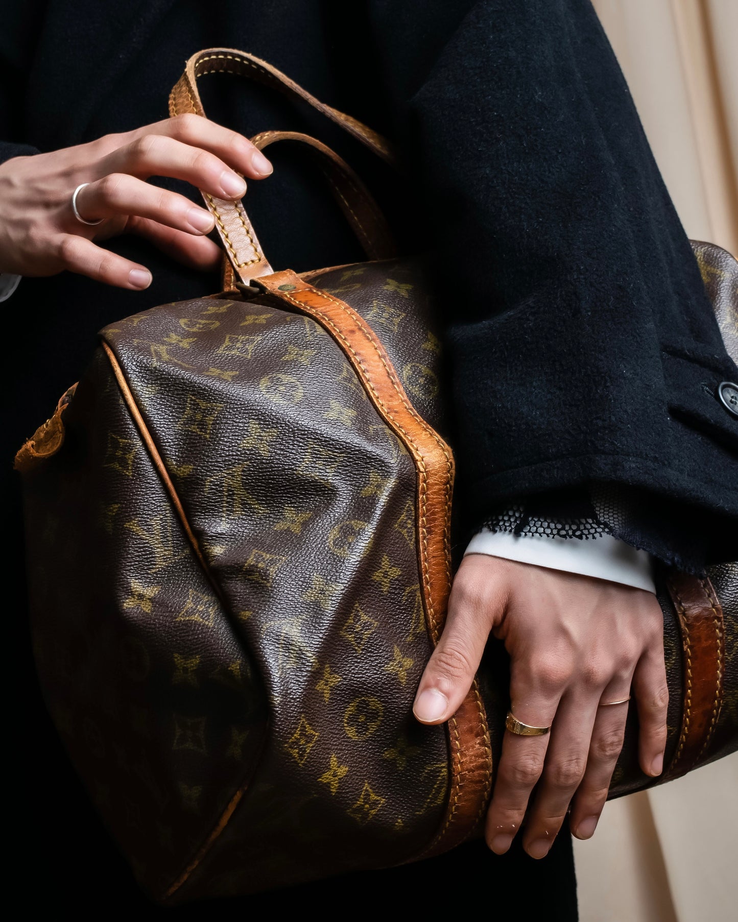 "LOUIS VUITTON" Sac souvre 35 monogram leather bag