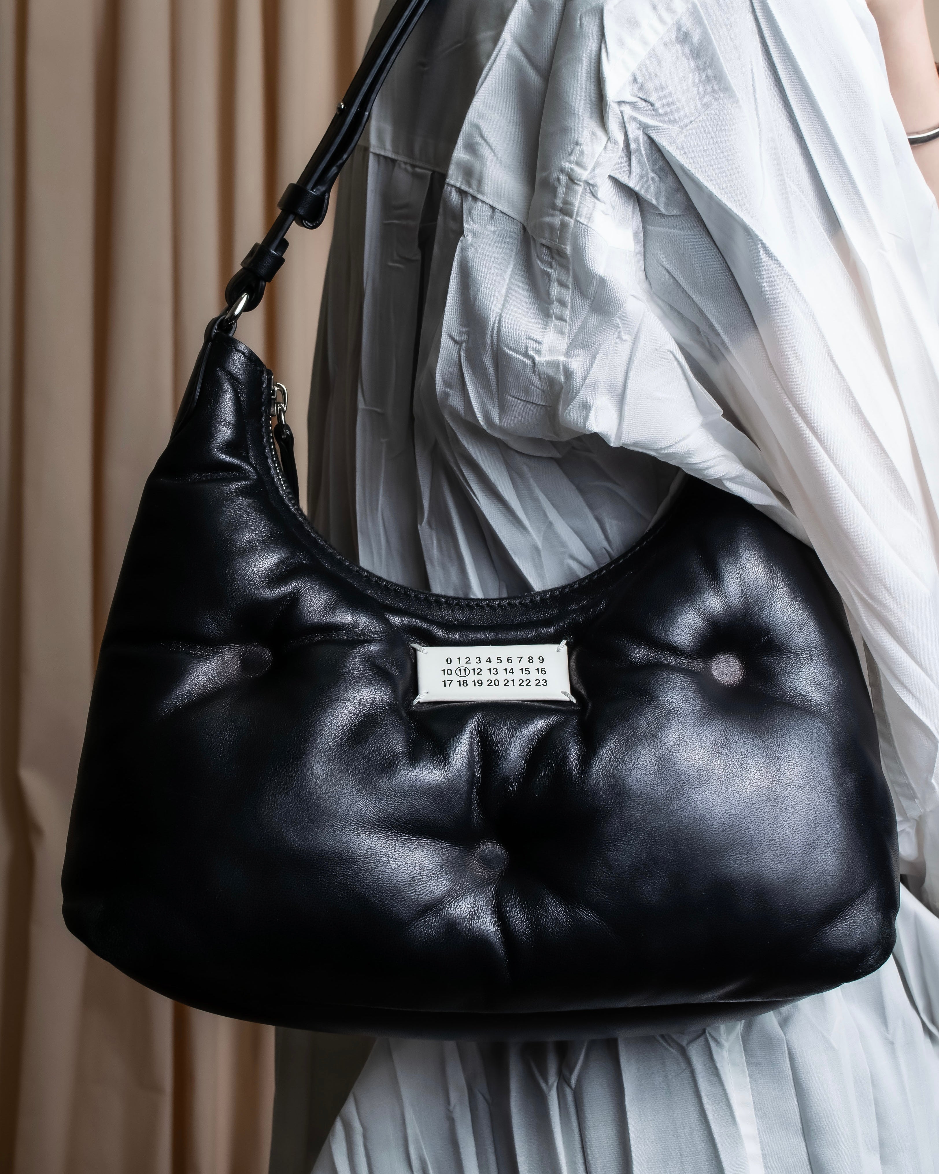 "MAISON MARGIELA" Glam Slam black one shoulder bag