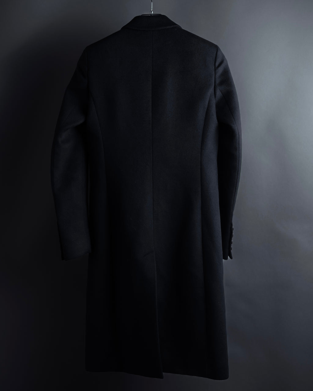"GUCCI" Michele period linear silhouette wool chester coat