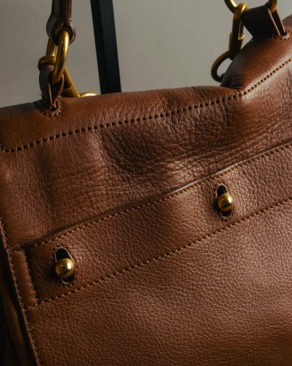 "Yves Saint Laurent" 00's-10's Structured leather shoulder bag