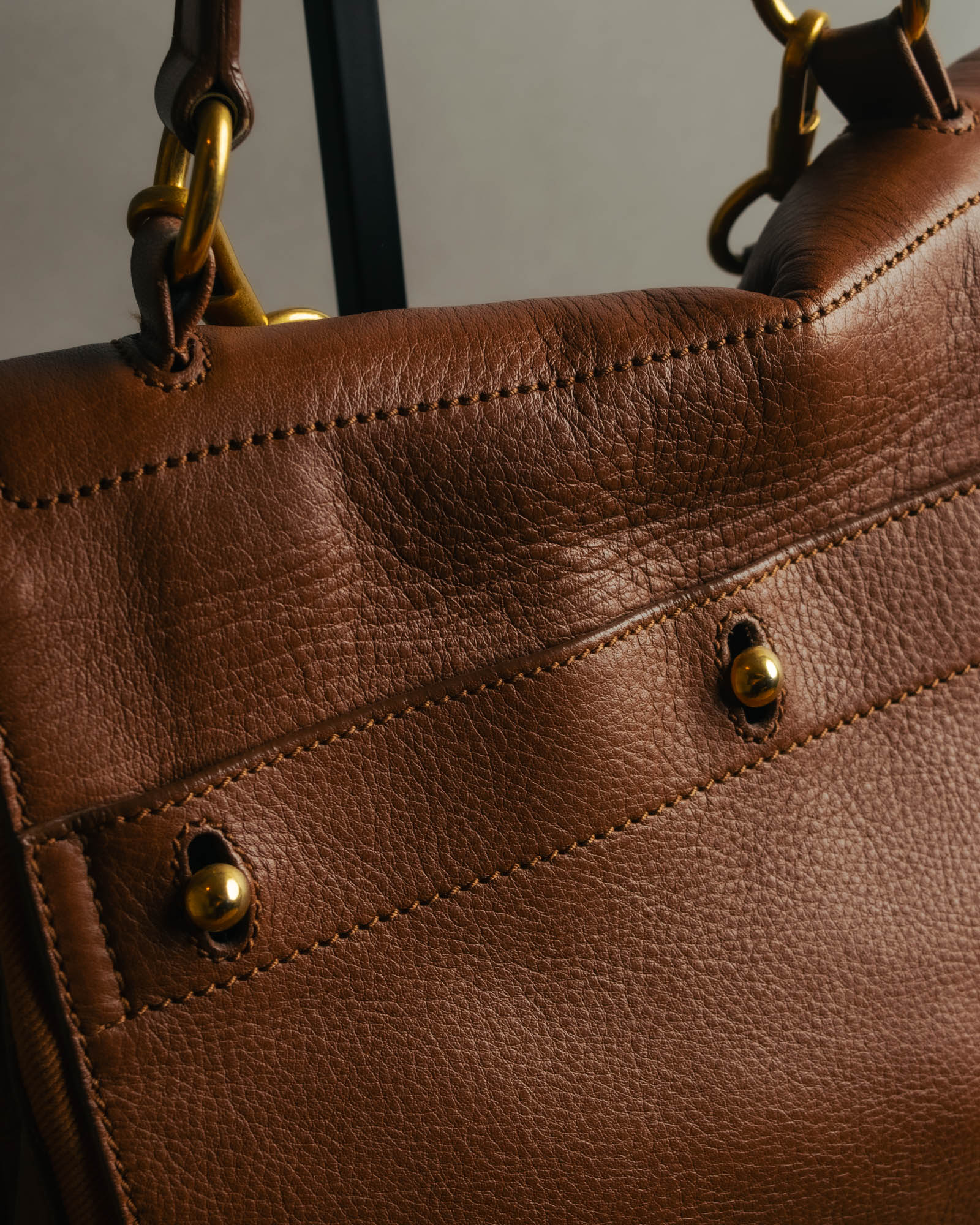"Yves Saint Laurent" 00's-10's Structured leather shoulder bag