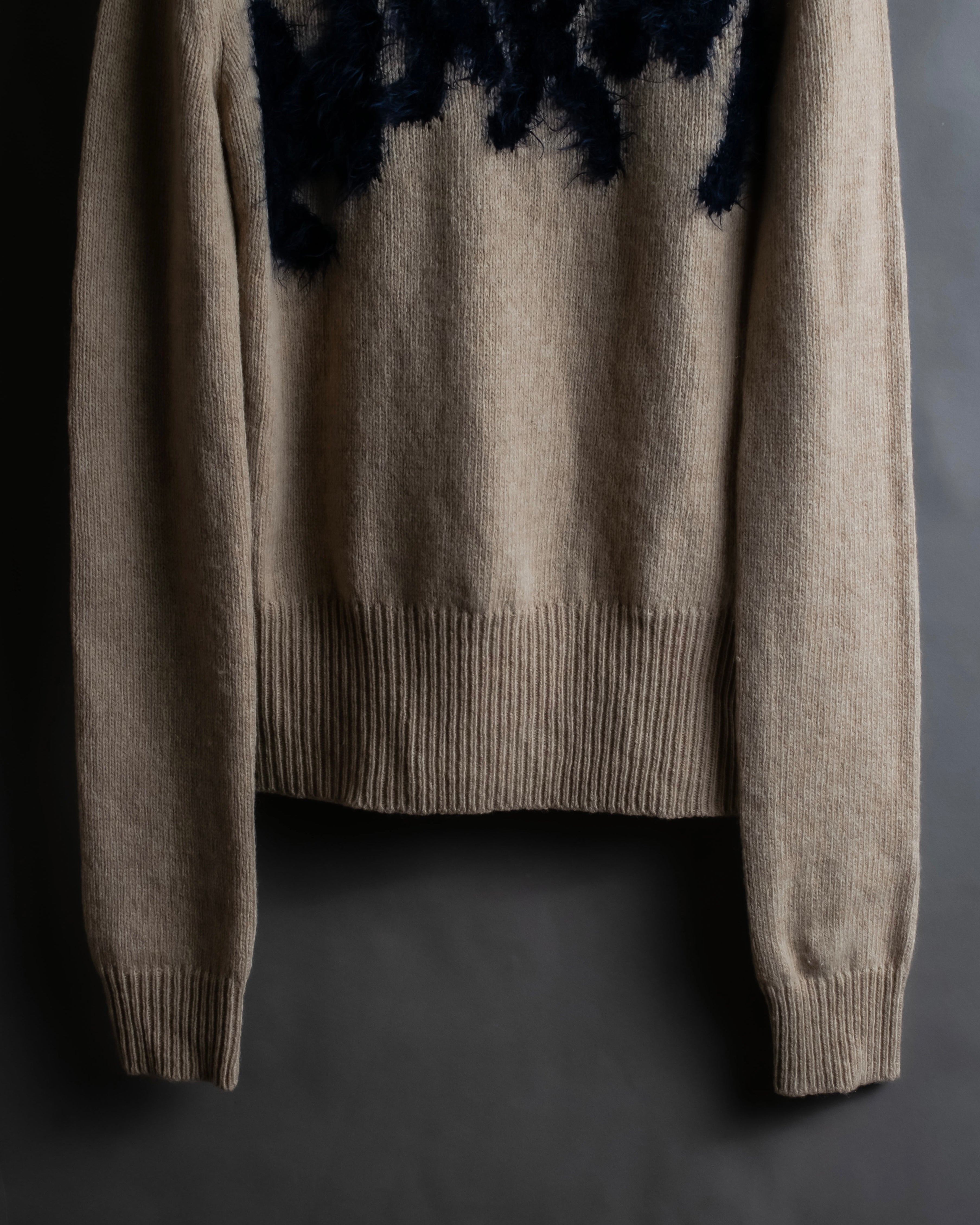 "MARNI" Logo shaggy design oversized knit