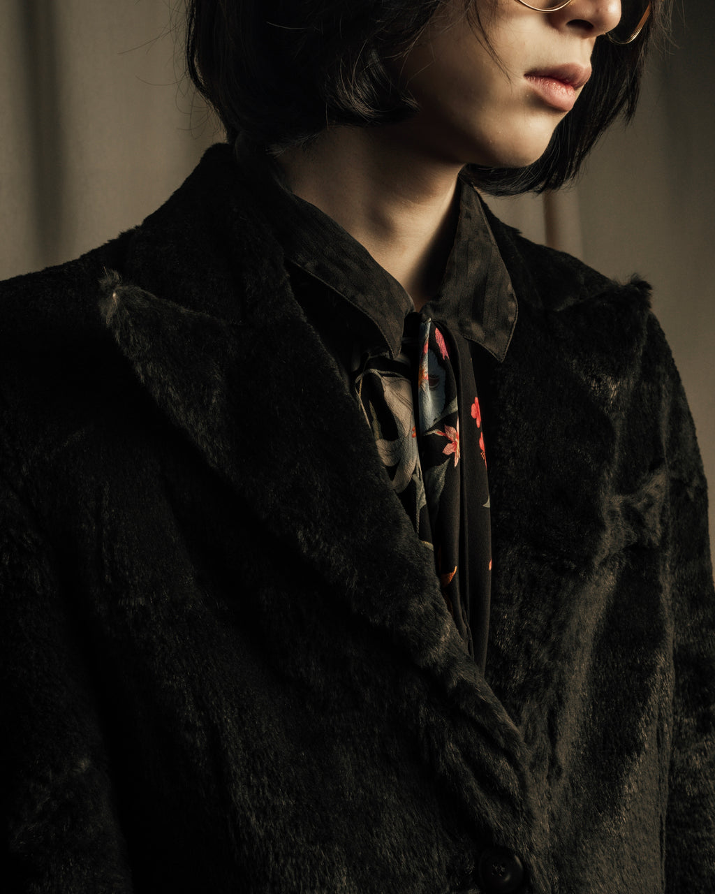 -SPECIAL- "Salvatore Ferragamo"
90's-00's A neat silhouette 100% lapin fur coat