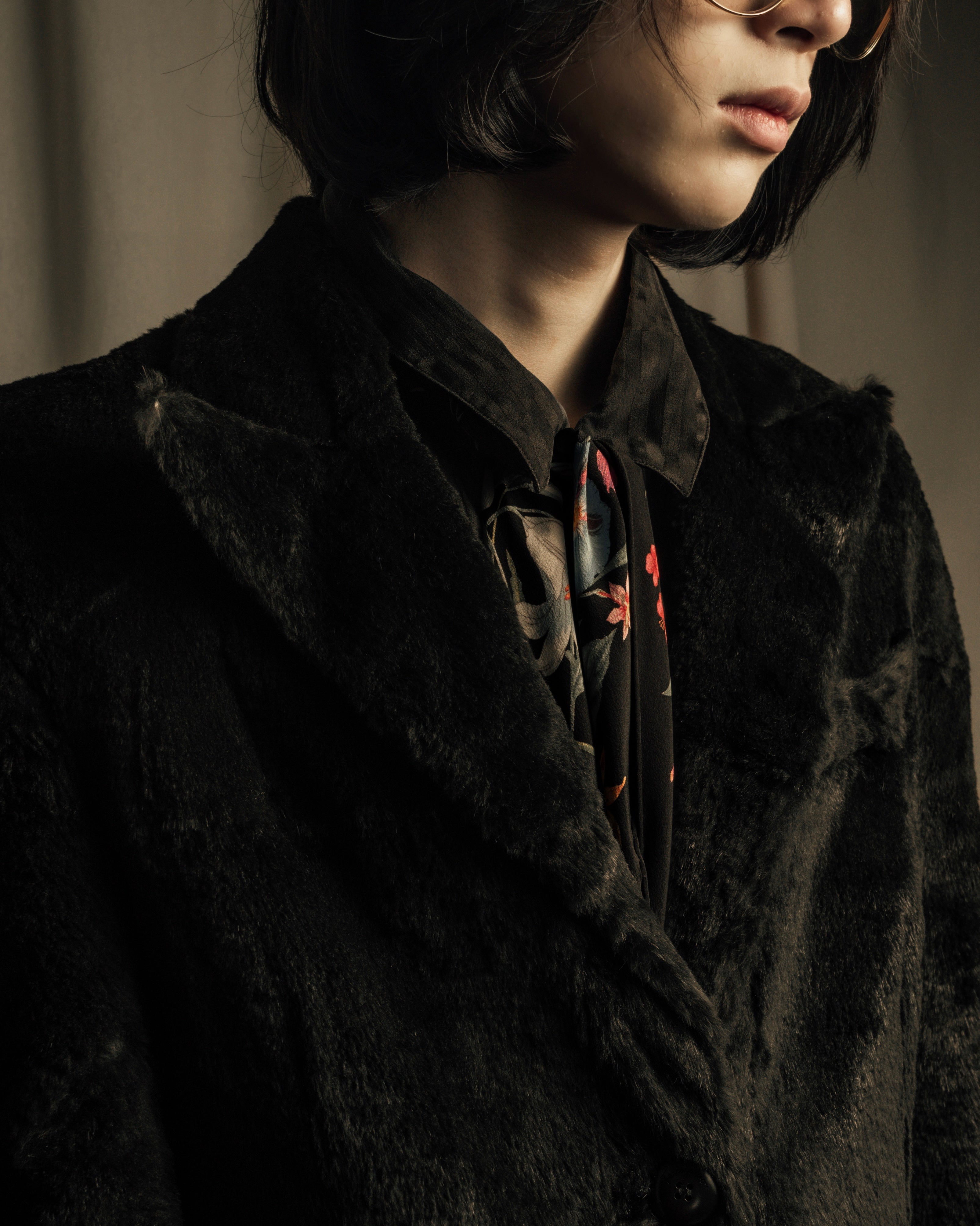 -SPECIAL- "Salvatore Ferragamo"
90's-00's A neat silhouette 100% lapin fur coat