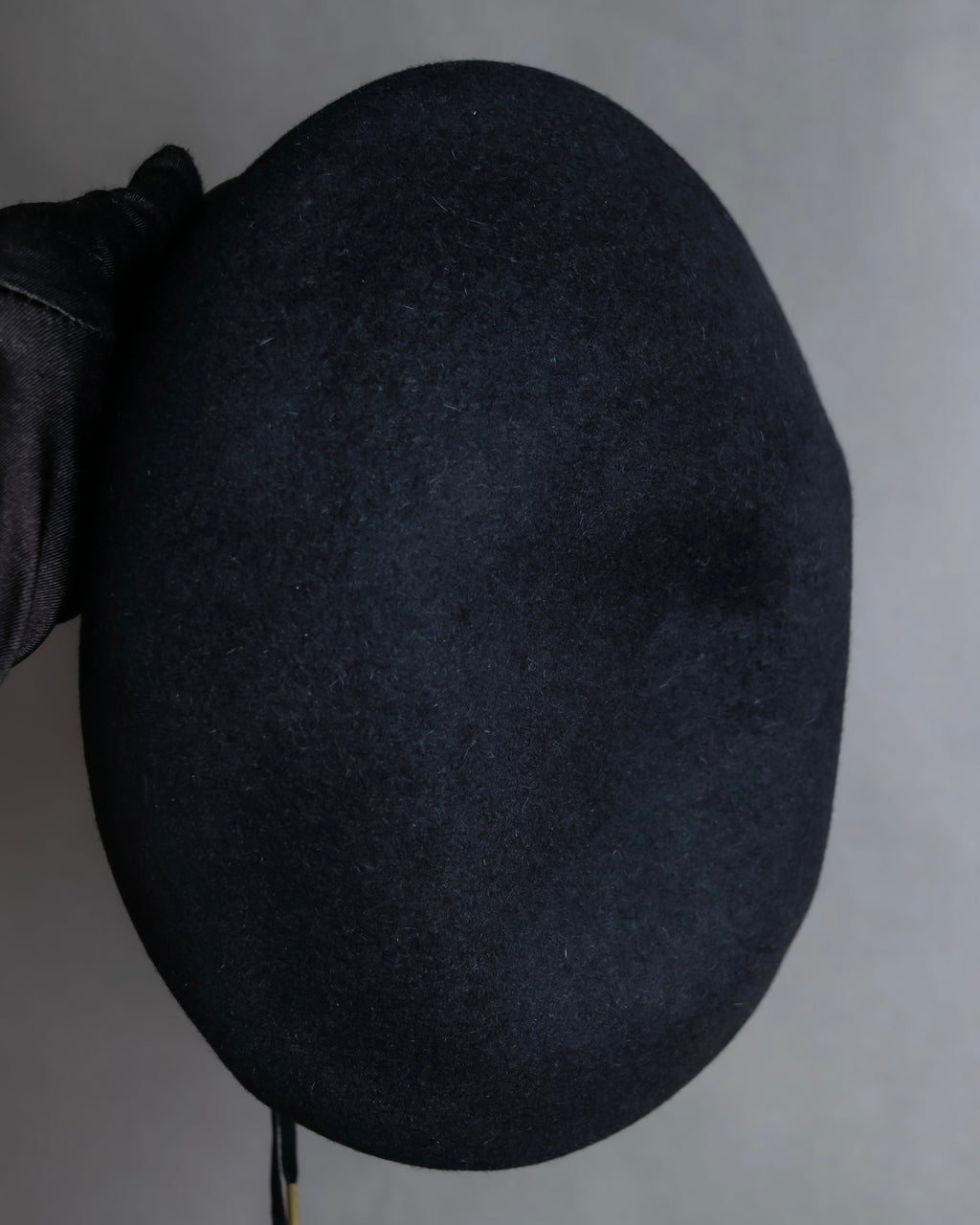 "FUMIKA UCHIDA" Leather piping design wool felt beret