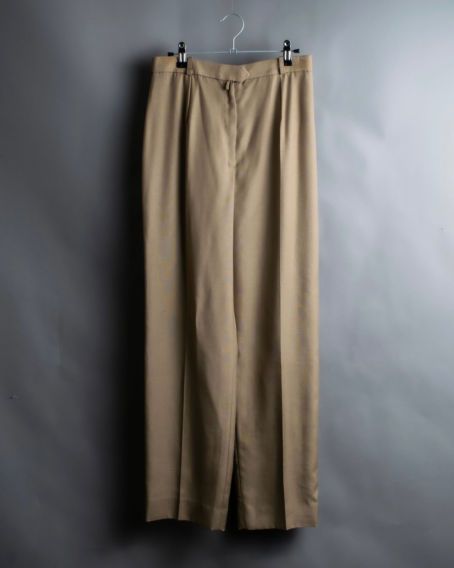 "Christian Dior" Center press wide tapered slacks