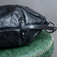 "FENDI" Curved design swirl motif leather one shoulder bag