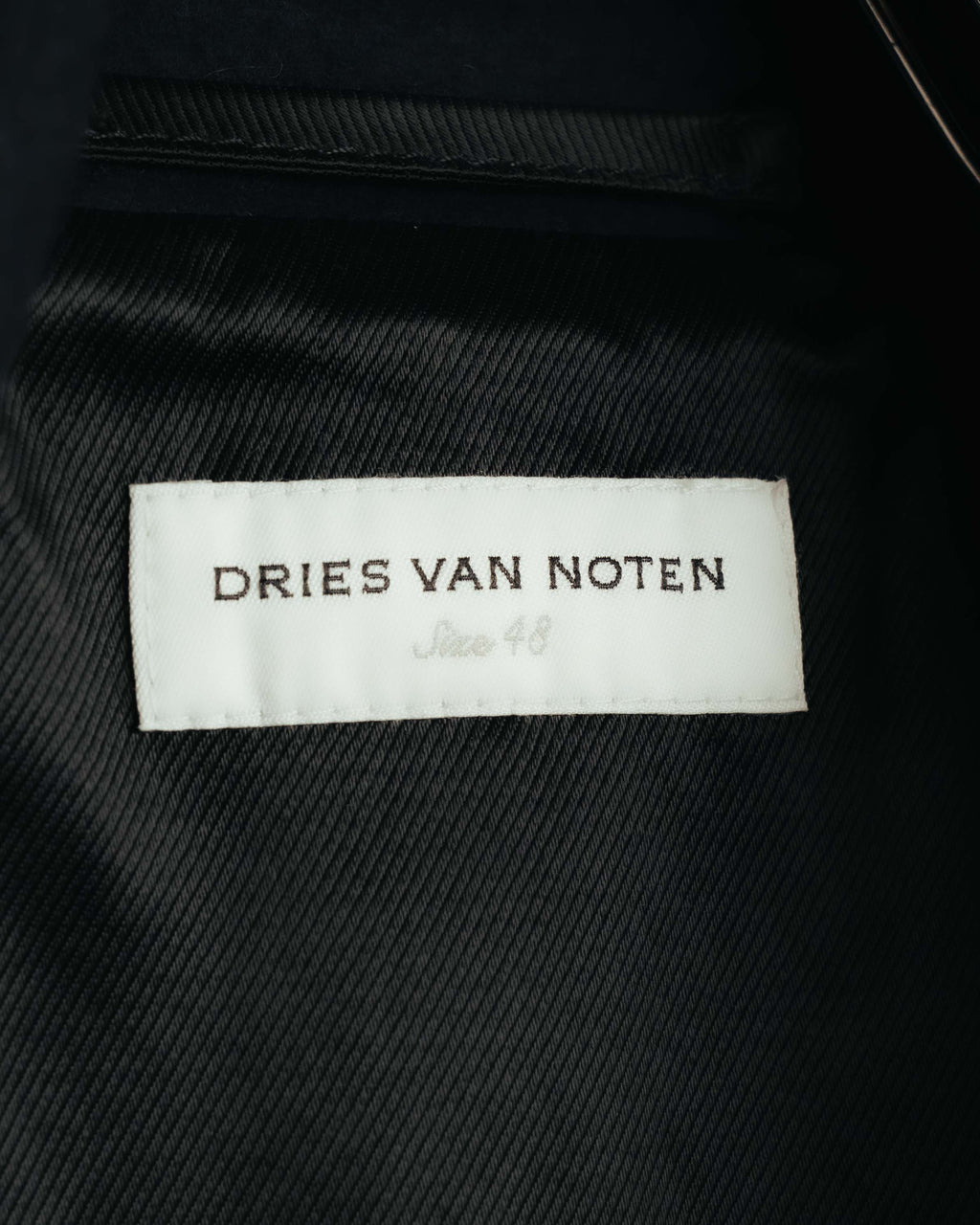-SPECIAL- "DRIES VAN NOTEN" 10's Sculptural wide lapel double breasted wool coat