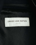 -SPECIAL- "DRIES VAN NOTEN" 10's Sculptural wide lapel double breasted wool coat