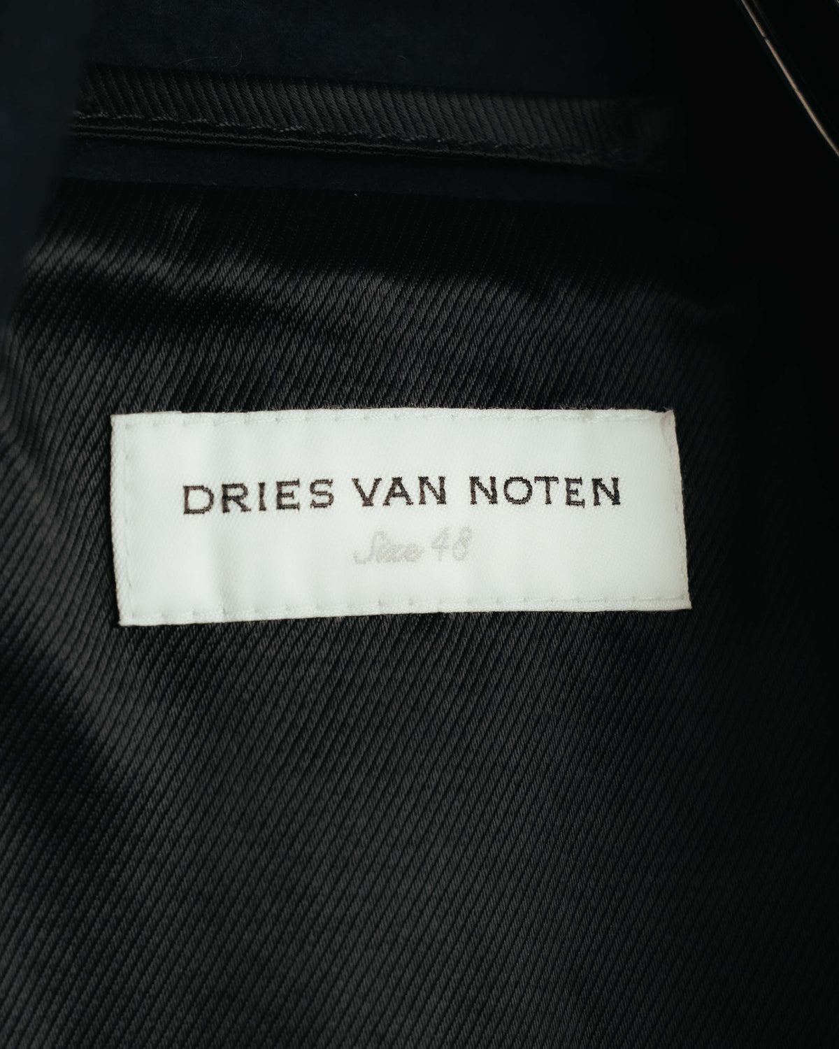 -SPECIAL- "DRIES VAN NOTEN" 10's Sculptural wide lapel double breasted wool coat