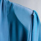 "PIERRE BALMAIN" Beautiful light blue color sheer bowtie blouse