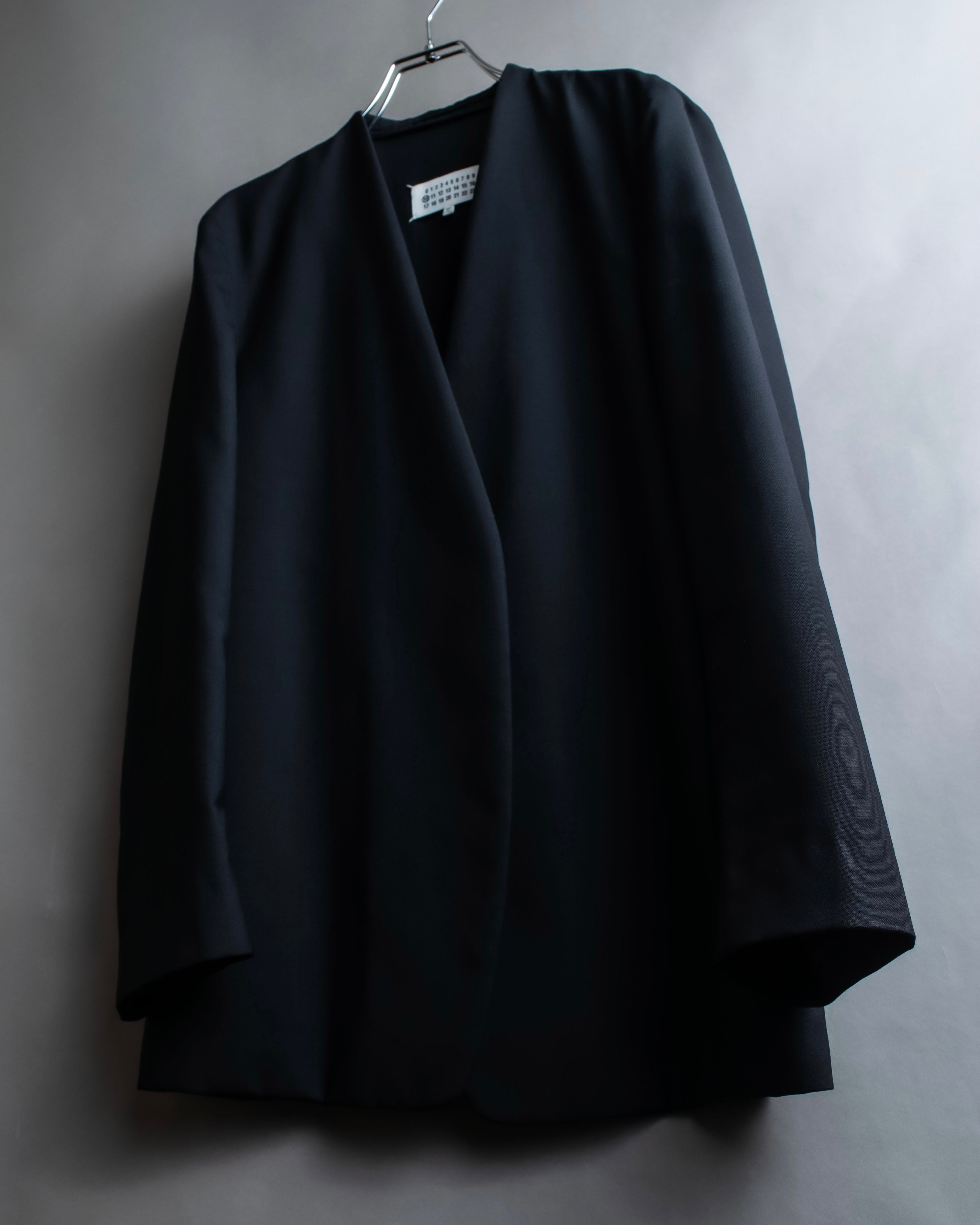 "MAISON MARGIELA" 20AW No-collar design wool tailored jacket