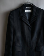 "Max Mara" Pinstripe short length tailored jacket