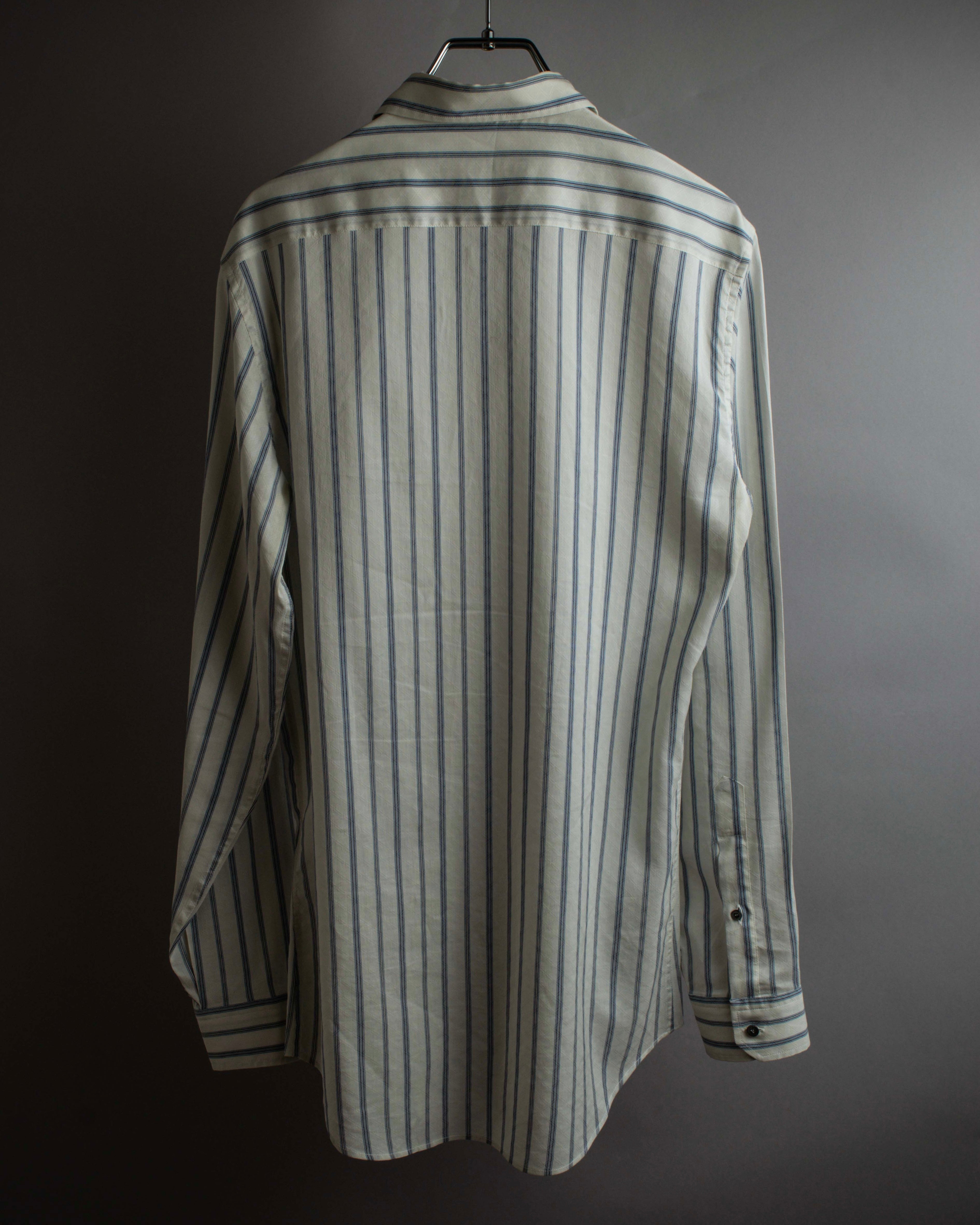 "GUCCI" Diamond jacquard striped shirt