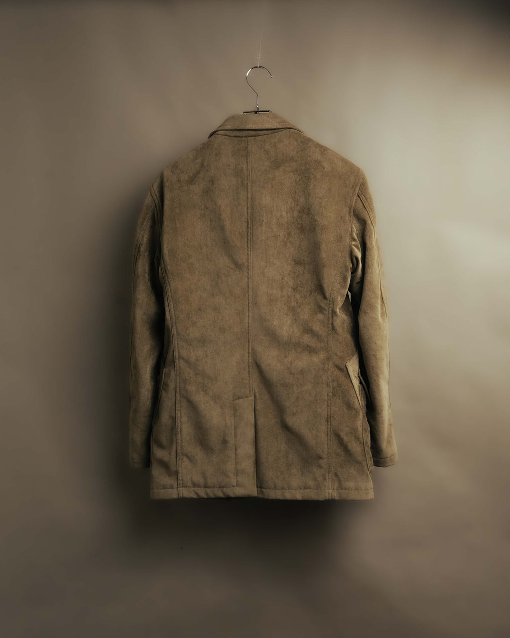 “GIORGIO ARMANI” 90’s-00’s Suede-effect multi-pocket tailored field jacket