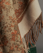 “Christian Dior“ 80’s-90’s Floral jacquard fringed stole