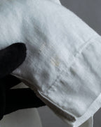 "HUGO BOSS" Linen oversized half sleeve button down shirt