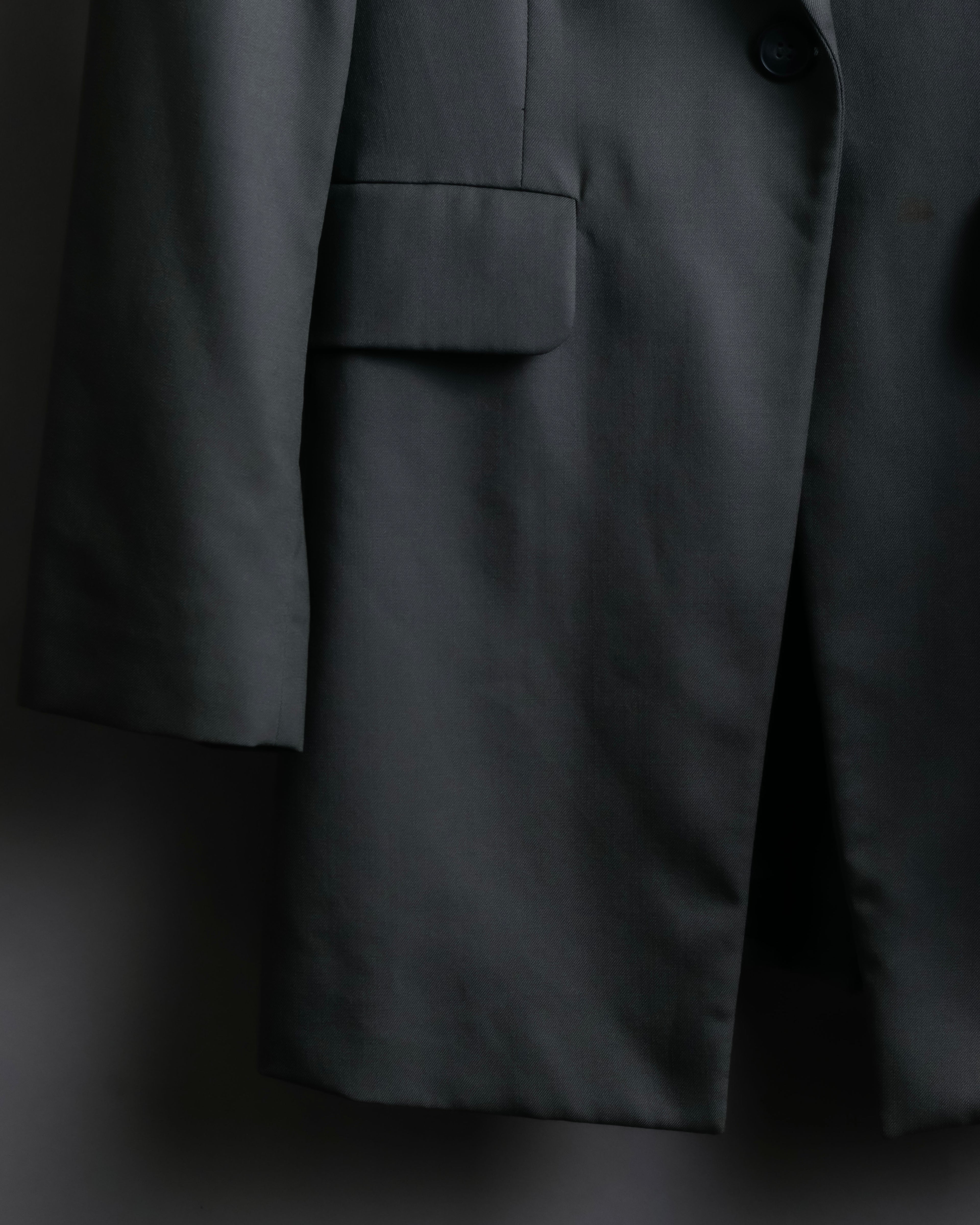 "MM6 MAISON MARGIELA" Wrap front oversized tailored jacket